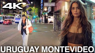 Uruguay Montevideo 4K Walk 🇺🇾 Night Tour [upl. by Xerxes604]