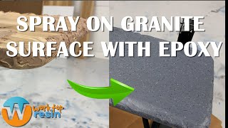 Spray On Granite Surface with Epoxy [upl. by Yelram]