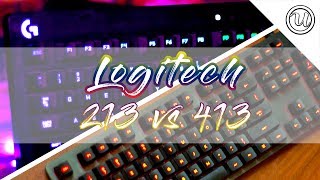 Logitech G213 vs Logitech G413Membrane keyboard vs mechanical keyboard [upl. by Rodmur332]