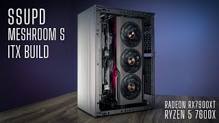 Meshroom S V2  ITXSFF Build  Ryzen 5 7600X  RX7900XT  Asus ROG Strix B650e  Montech Hyperflow [upl. by Mcmullan]