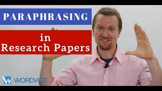 How to Paraphrase in Research Papers APA AMA [upl. by Sunderland]