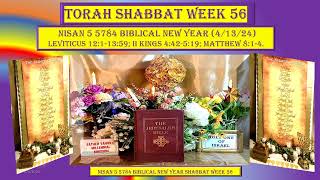 TORAH WEEK 56 NISAN 5 5784 BIBLICAL NEW YEAR 41324 [upl. by Neelrac748]