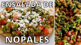 How To Make THE BEST Ensalada de Nopales  Mexican Cactus Salad  Tostadas de Nopales A La Mexicana [upl. by Norramic]