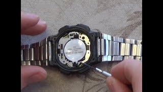 How To  Change the battery on a casio watch CR2025 Lithium Battery [upl. by Hadwyn786]