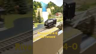 Testing My Rivarossi 040 Cab Forward modelrailroad modeltrainlayout locomotive [upl. by Aerdnahs]