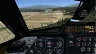 Landing at McCall Mun LET L410 FSX [upl. by Lobiv670]