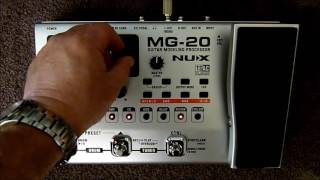 Nux MG20 guitar modelling processor review [upl. by Killion]