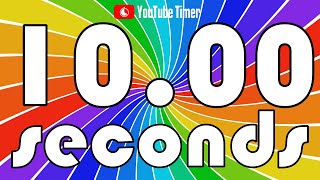 10 SECONDS Timer Countdown 🏳️‍🌈 Rainbow [upl. by Aldric]