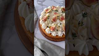 Fig honey cake with mascarpone cream shorts mascarpone shortsfeed [upl. by Erina]