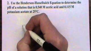 CHEM 1180 Lecture 032 Henderson Hasselbalch Equation [upl. by Losiram]