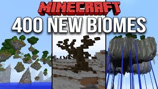 Minecraft 110 Over 400 New Biomes amp 1700 Custom Structures Terrain Control Mod Biome Bundle [upl. by Warthman281]