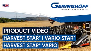 Geringhoff Harvest Star I Vario Star I Harvest Star Vario I Product Video I English [upl. by Anitsyrhc]