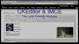 Drupal 7  Installing and Using CKEdit and IMCE [upl. by Leonidas321]