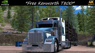 Free Kenworth T800 Logs Hauled Missoula to Thompson FallsJBX2 GraphicsTAA Combo ATS 4K 150 [upl. by Airet]