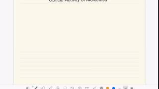 56 Optical activity of chiral molecules [upl. by Ardnusal]