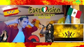 Chanel  SloMo  LIVE  Spain 🇪🇸 Grand Final  Eurovision 2022  REACTION from México 🇲🇽 LEGENDARY [upl. by Idnar]