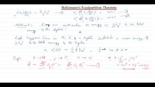 Equipartition Theorem Part3 Boltzmanns Equipartition Theorem [upl. by Stichter831]