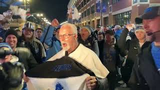 Detroit Lions fans celebrate victory over Tampa Bay [upl. by Valentine257]