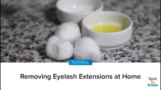 How To Remove Eyelash Extensions At Home [upl. by Salem]