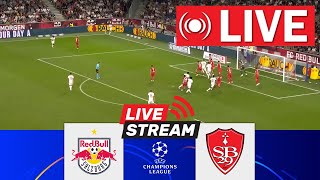 🔴LIVE RB Salzburg vs Stade Brestois  UEFA Champions League 202425  Match Live Today [upl. by Notsahc]