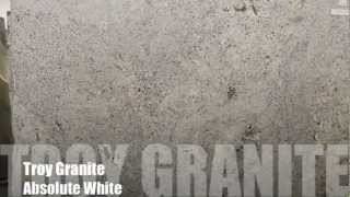 Absolute White Granite countertop by Troy Granite [upl. by Eveline]