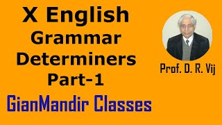 X English  Grammar  Determiners Part1 by Nandini Maam [upl. by Isaacs305]