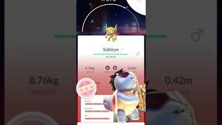 Finally I got first ever Sableye shiny ✨ in wild pokemon go pokmongo pokemon ポケモンgo [upl. by Linnea]