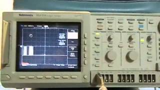 TLS216 Tektronix Logic Scope amp Probes Quick Look [upl. by Ashwell447]