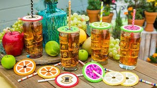 DIY Summer Drink Covers  Home amp Family [upl. by Yllier]