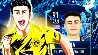 CHOOSE HIM RATHER 91 TOTS MOMENTS REYNA PLAYER REVIEW  FIFA 23 ULTIMATE TEAM [upl. by Cyn]