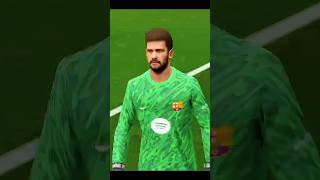 Alisson Begker Brazil of Barcelona shorts efootball2024 efootball2025 pes games football [upl. by Crisey]