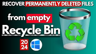 ♻️How to Recover Deleted Files from Recycle Bin after Empty in Windows 1110 Free Way 2024🔥 [upl. by Nomahs]