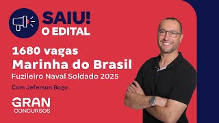 Concurso Marinha Fuzileiro Naval 2025 Saiu o edital com 1680 vagas [upl. by Enirahtak24]