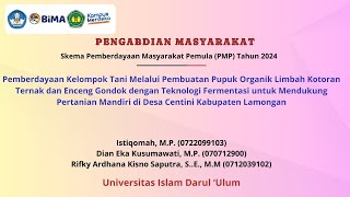 Video Kegiatan Pemberdayaan Masyarakat Pemula PMP Hibah DRTPM KEMDIKBUDRISTEK DIKTI 2024 Istiqomah [upl. by Hellman173]