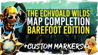 Guild Wars 2  The Echovald Wilds Map Completion  Barefoot Edition [upl. by Franni]