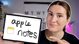 Apple Notes the ONLY notes app you NEED  tips for students and everyone else too [upl. by Rachel]