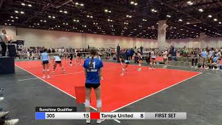 2024 Sunshine Volleyball Classic 305 vs Tampa United VBA 15B Rox 2522 2511 [upl. by Scrope608]