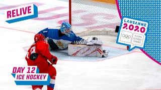 RELIVE  Ice Hockey  RUSSIA vs FINLAND  Mens Semifinal  Day 12  Lausanne 2020 [upl. by Acined]