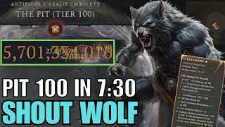 The Best Druid Build For Season 6 quotWolf Crierquot 730 Pit 100 Clear PTR Diablo 4 [upl. by Giovanni]