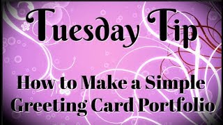 How to Make a Simple Greeting Card Portfolio [upl. by Yesdnil]