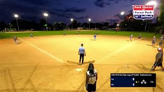 Iron vs BTA  6122024  Park District of Forest Park Mens Major League 16quot Softball [upl. by Nosyk45]