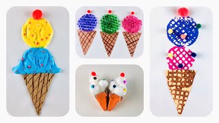 4 Easy Ice cream crafts amp activities for toddlers amp preschoolers🍦 Summer craft ideas for kids☀️ [upl. by Silloc455]