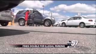 Fines for illegally parking in handicapped spots double [upl. by Pandich]