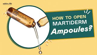 How To Open Ampoule Correctly ftMartiderm I Best Way To Open And Apply Ampoule [upl. by Beghtol96]