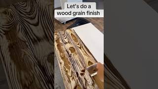 Faux wood finish art drawing music artist paint furniture hack fyp parati tools painter [upl. by Alokin]