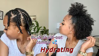 My favorite braidout combo for  Dry Natural Hair [upl. by Strait124]