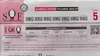 IGKO SAMPLE PAPER CLASS 5  GK OLYMPIAD 202425  SOF IGKO CLASS 5gk SOFclass5 OLYMPIADS [upl. by Yennek]