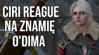 Ciri reaguje na znamię Pana Lusterko Rzadki dialog  Wiedźmin 3 Dziki Gon [upl. by Oriana]