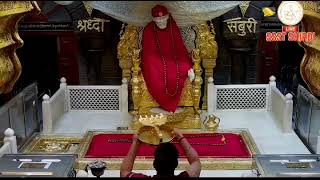 Todays Shree SAI Babas Kakad Aarti Darshan from Samadhi Mandir Shirdi [upl. by Deina]