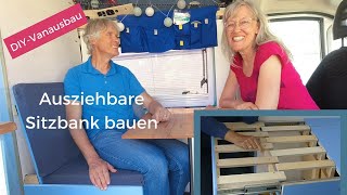 Ausziehbare Sitzbank im Camper bauen [upl. by Beller]